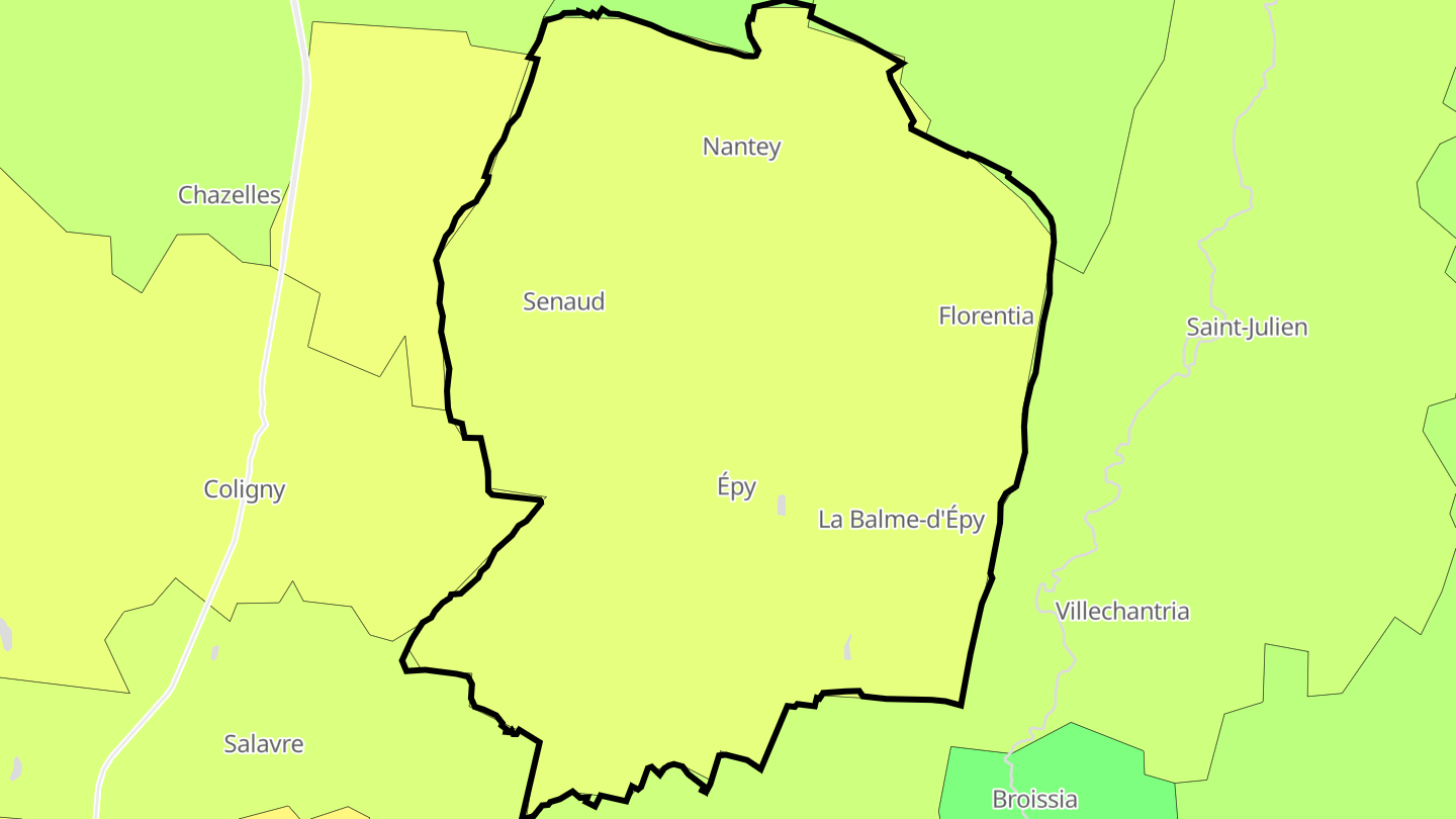 Carte des prix de l'immobilier Val-d'Épy