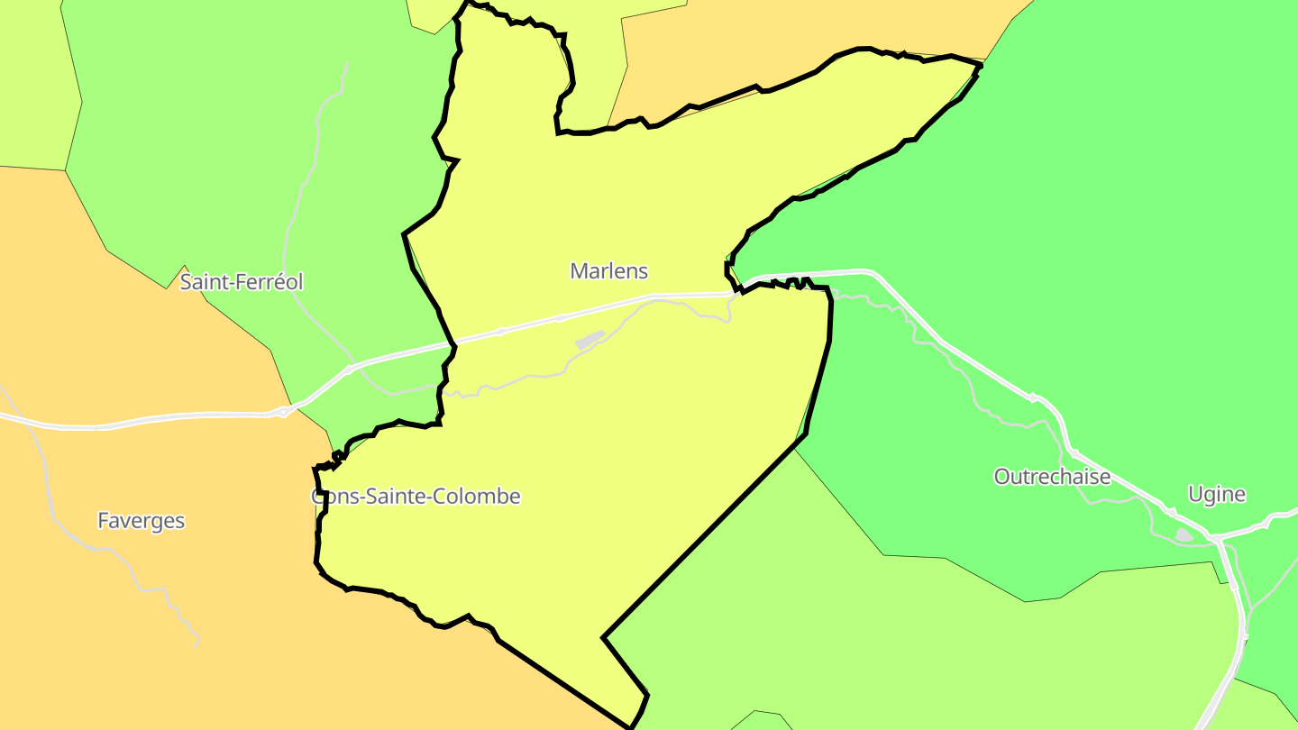 Carte des prix de l'immobilier Val de Chaise