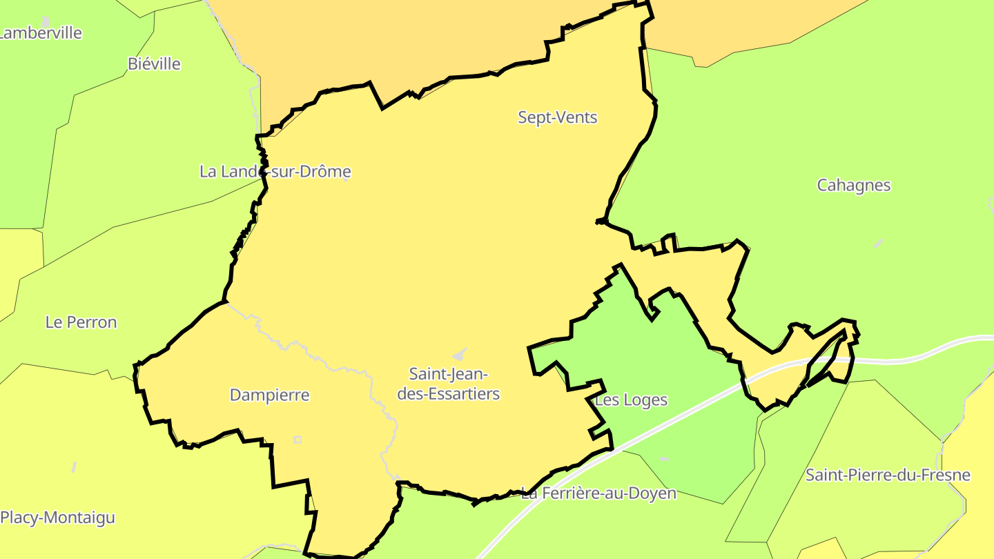 Carte des prix de l'immobilier Val de Drôme