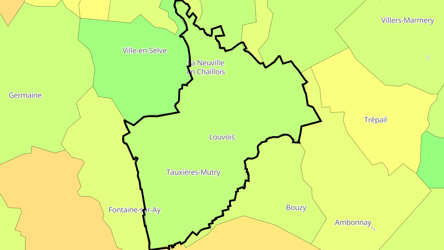 Carte des prix de l'immobilier Val de Livre
