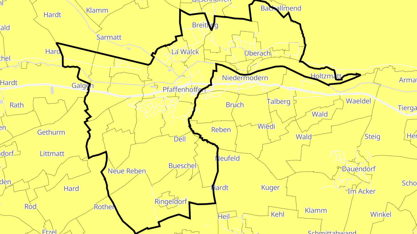 Carte des prix de l'immobilier Val-de-Moder