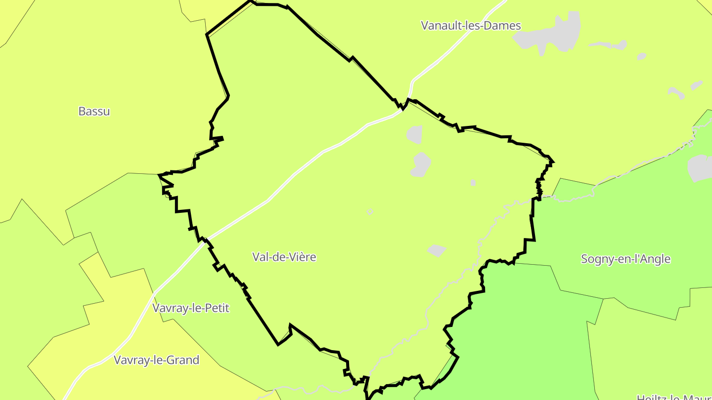 Carte des prix de l'immobilier Val-de-Vière