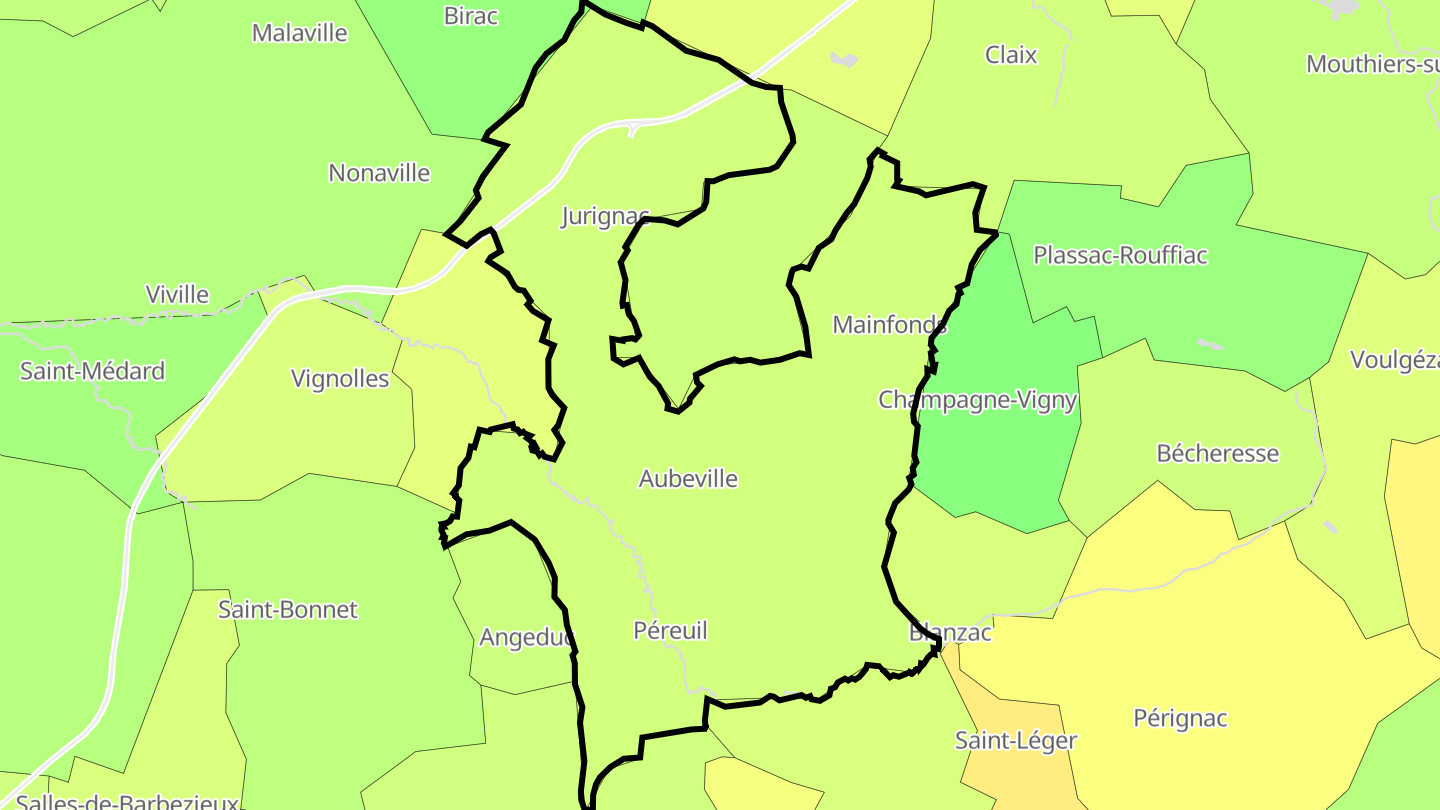 Carte des prix de l'immobilier Val-des-Vignes