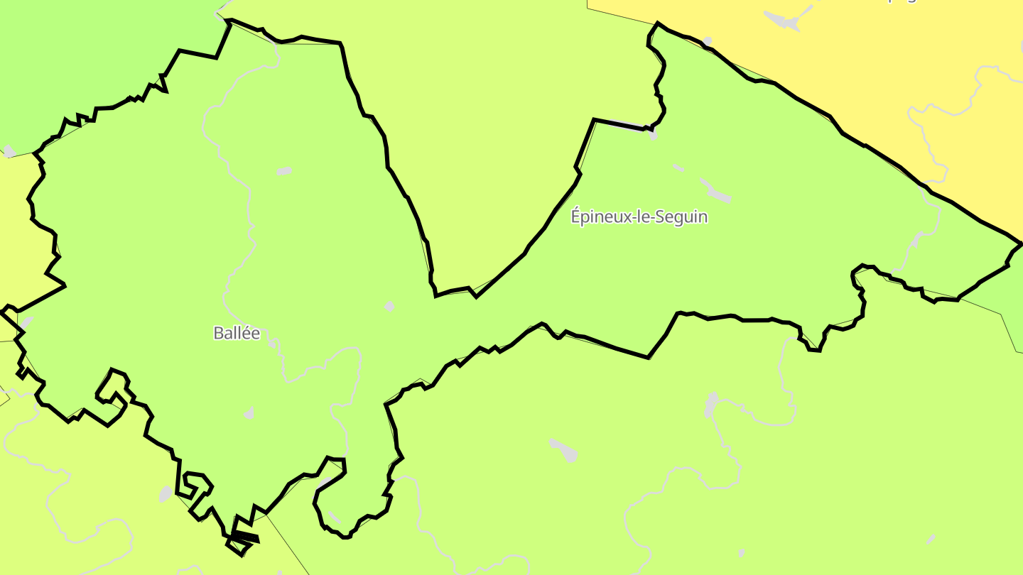 Carte des prix de l'immobilier Val-du-Maine