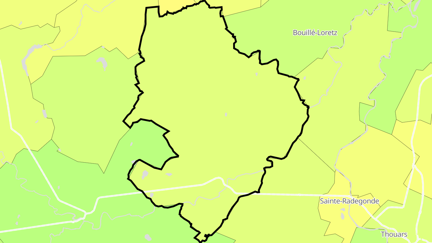 Carte des prix de l'immobilier Val en Vignes