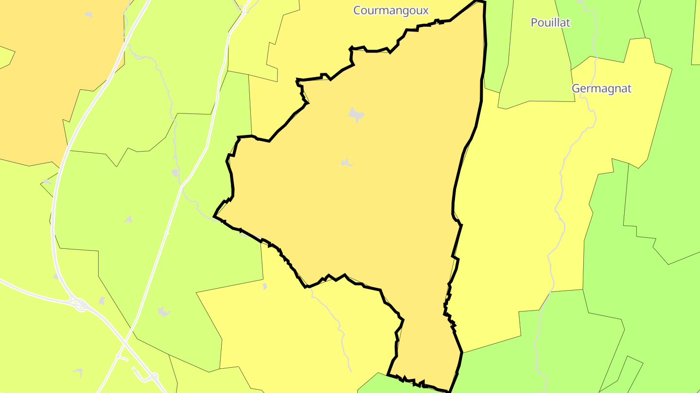 Carte des prix de l'immobilier Val-Revermont