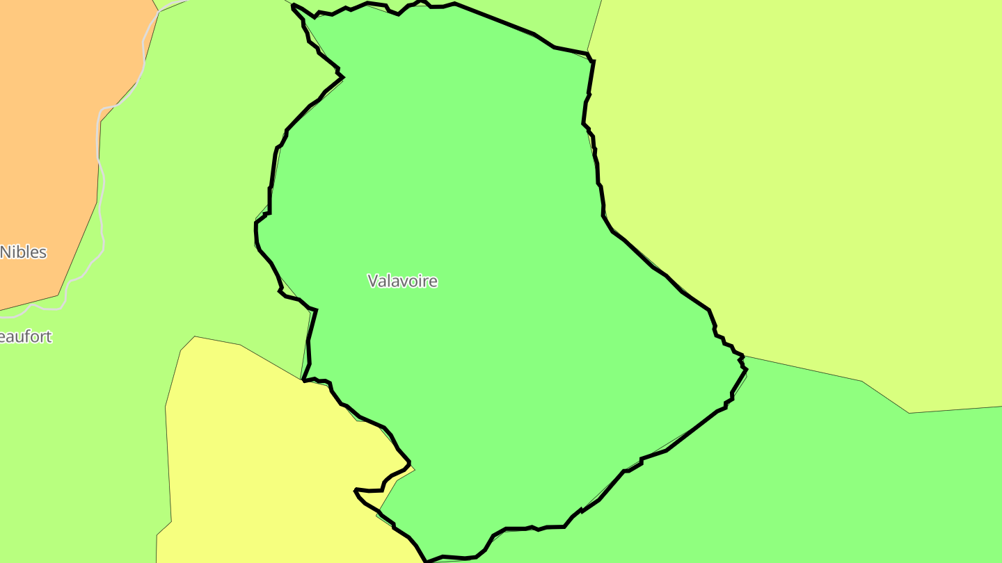 Carte des prix de l'immobilier Valavoire