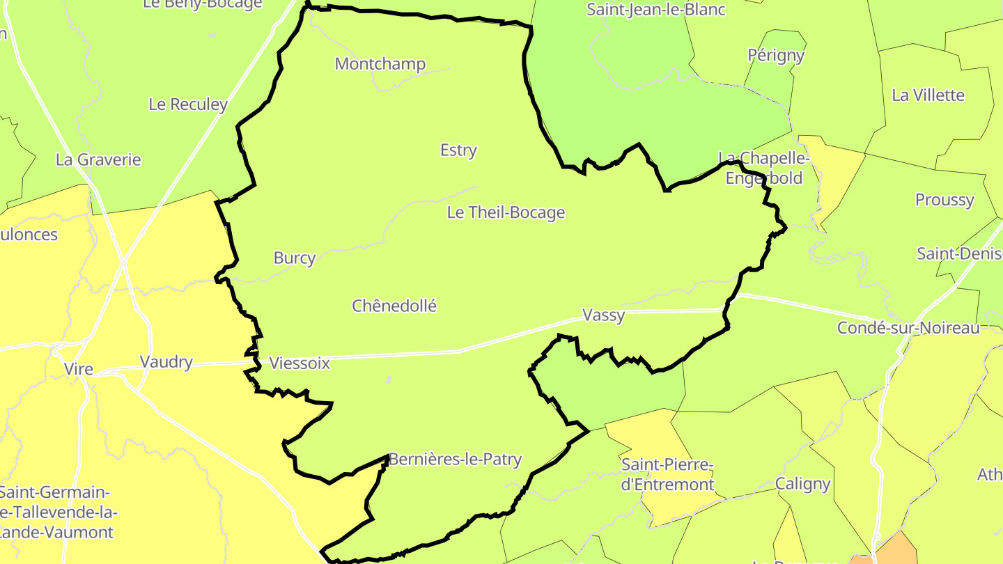 Carte des prix de l'immobilier Valdallière