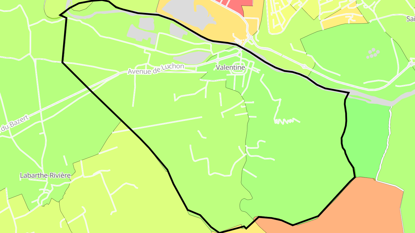 Carte des prix de l'immobilier Valentine