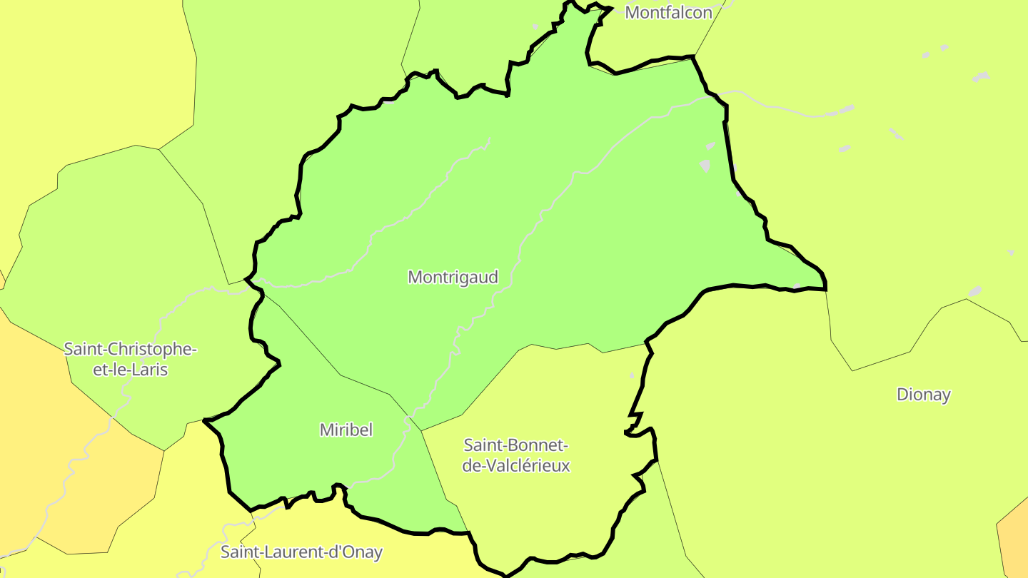 Carte des prix de l'immobilier Valherbasse