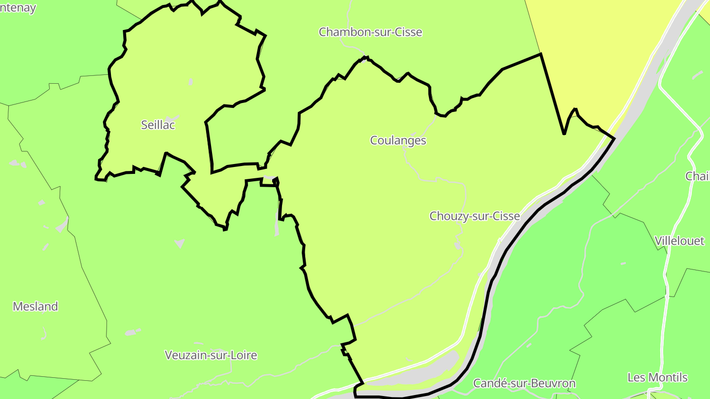 Carte des prix de l'immobilier Valloire-sur-Cisse