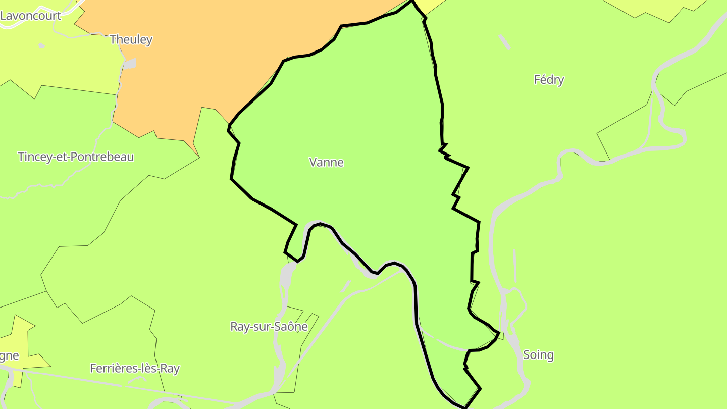 Carte des prix de l'immobilier Vanne