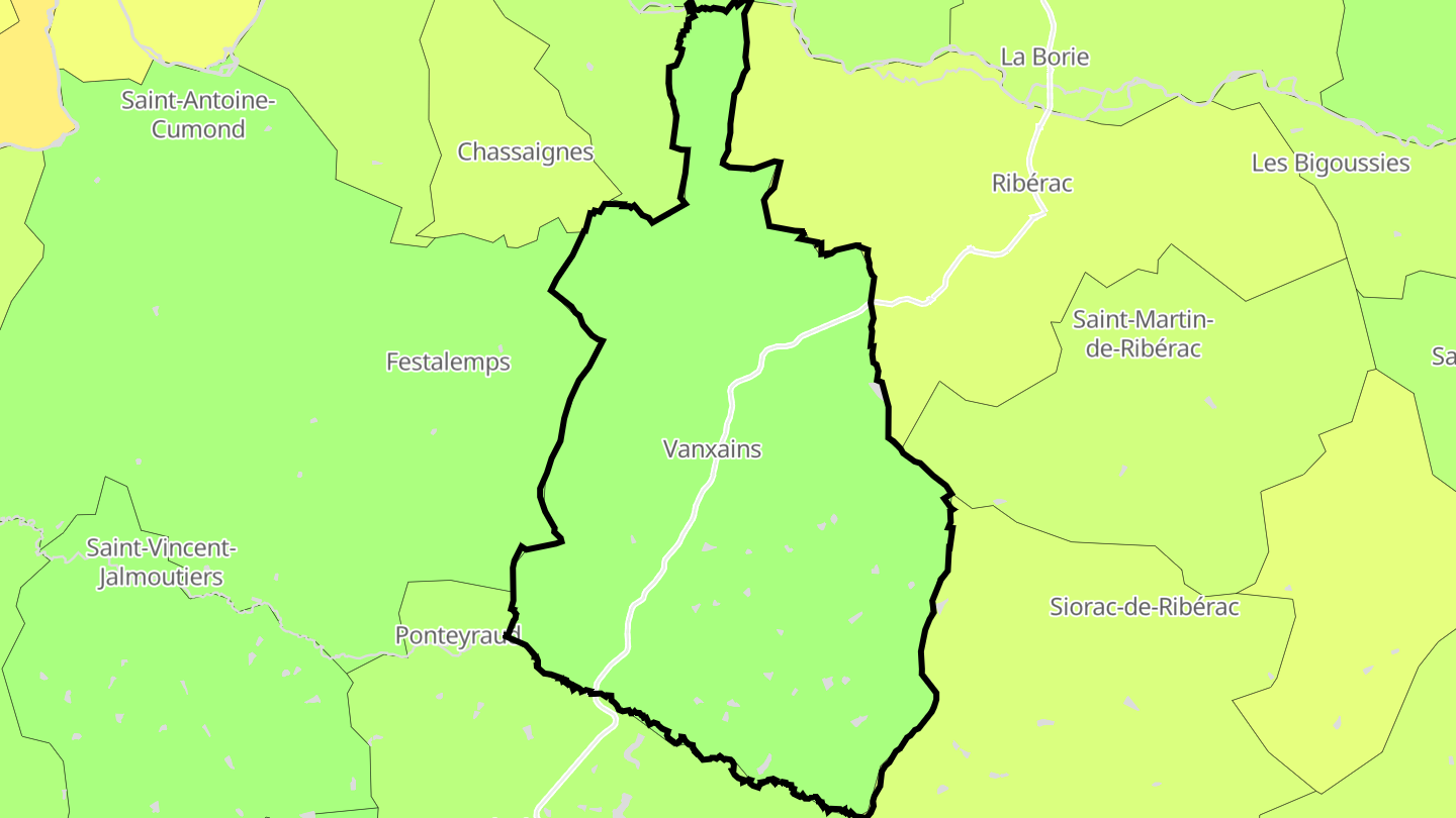 Carte des prix de l'immobilier Vanxains