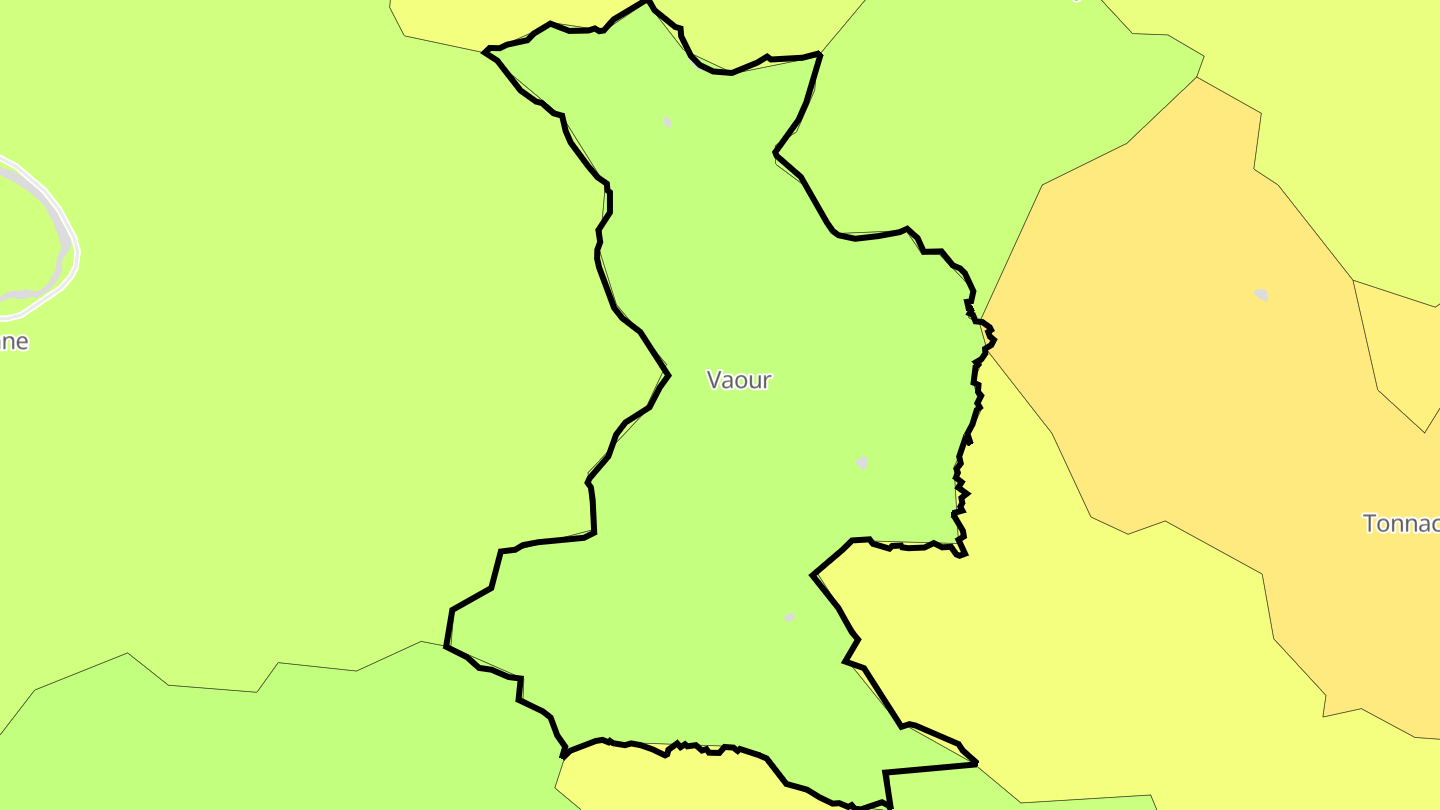 Carte des prix de l'immobilier Vaour