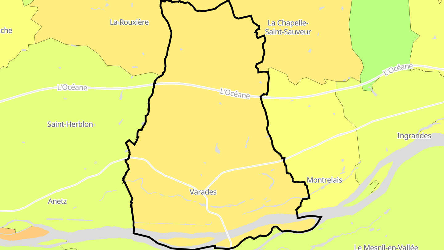 Carte des prix de l'immobilier Varades