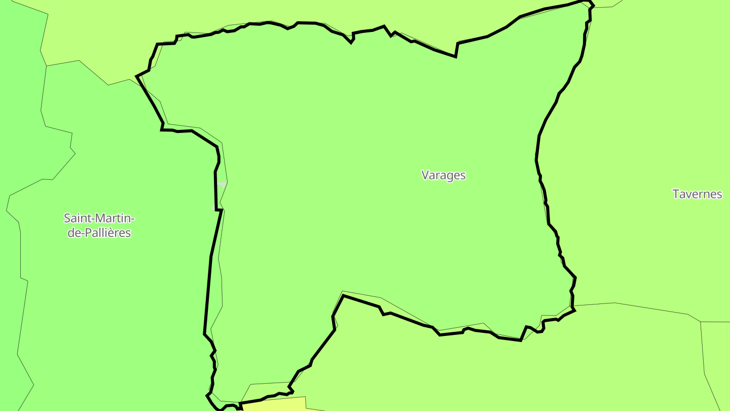 Carte des prix de l'immobilier Varages