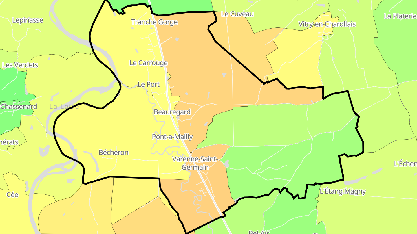 Carte des prix de l'immobilier Varenne-Saint-Germain