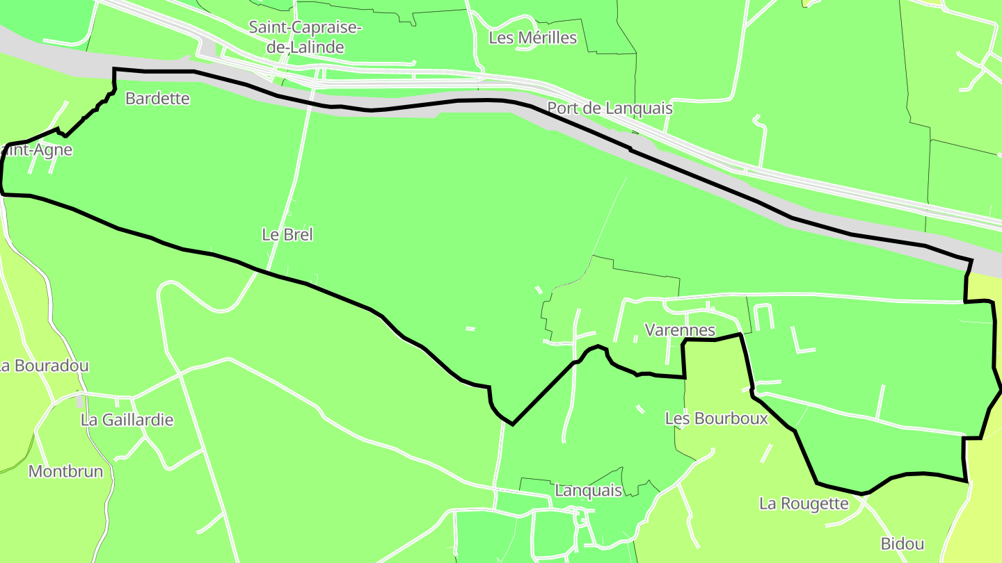 Carte des prix de l'immobilier Varennes