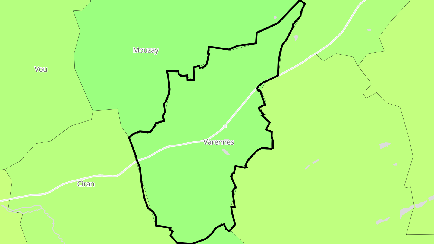 Carte des prix de l'immobilier Varennes