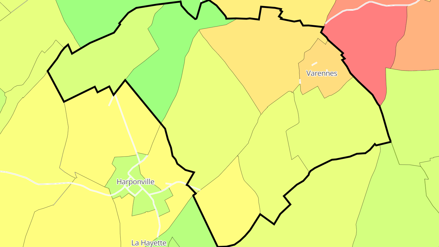 Carte des prix de l'immobilier Varennes