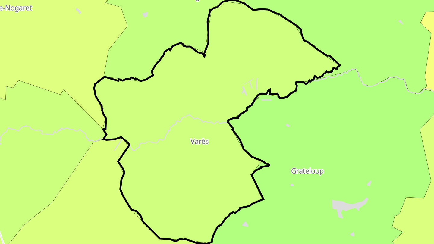Carte des prix de l'immobilier Varès