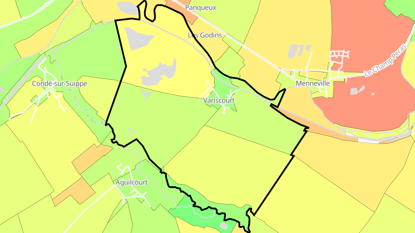 Carte des prix de l'immobilier Variscourt