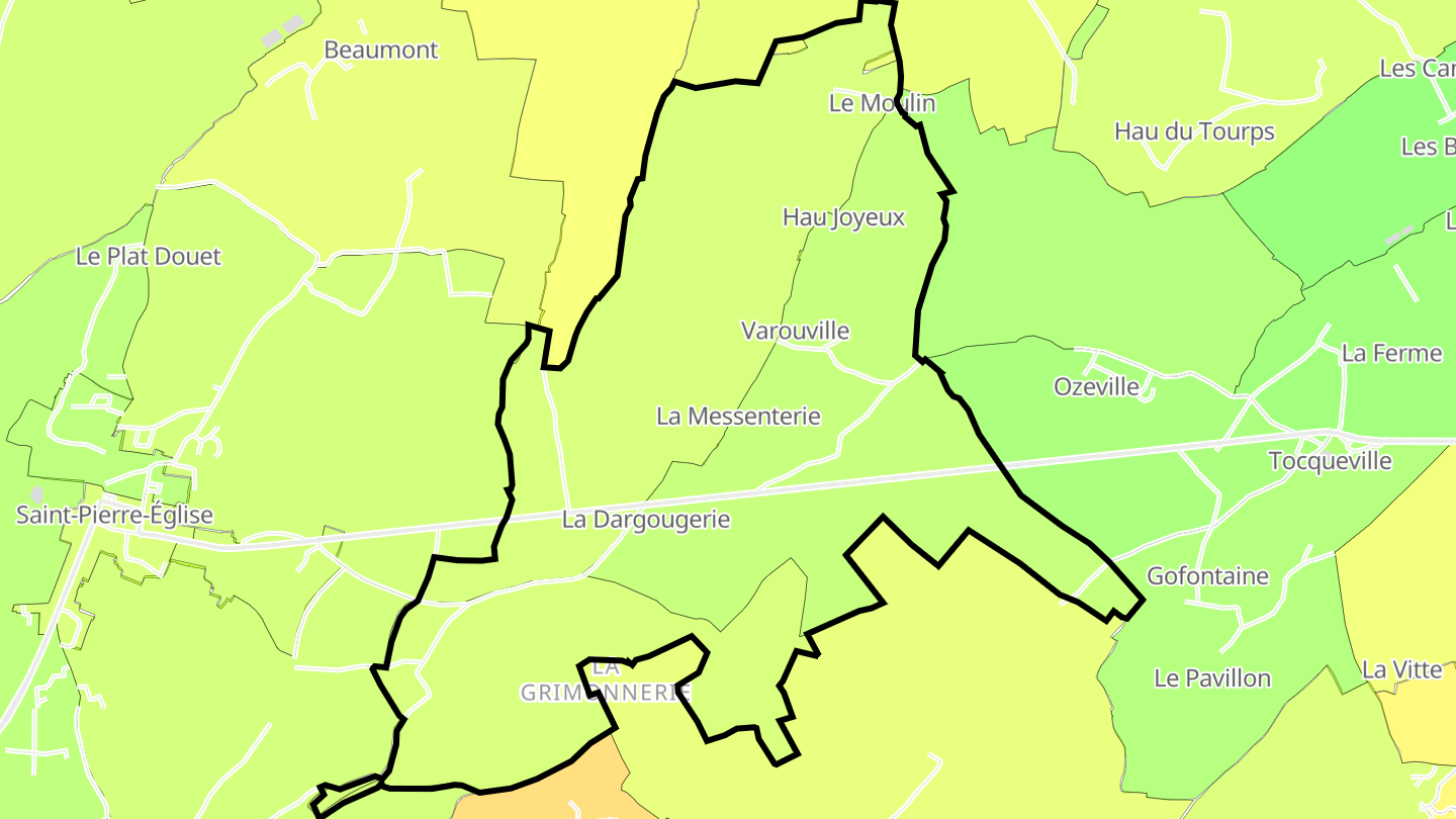 Carte des prix de l'immobilier Varouville