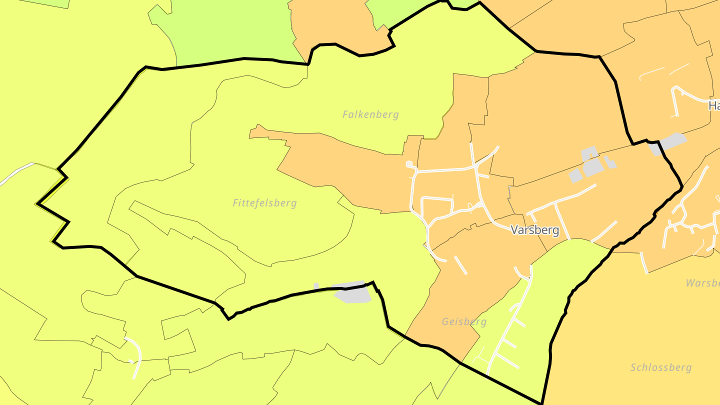 Carte des prix de l'immobilier Varsberg
