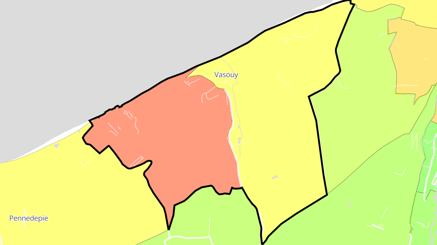 Carte des prix de l'immobilier Vasouy