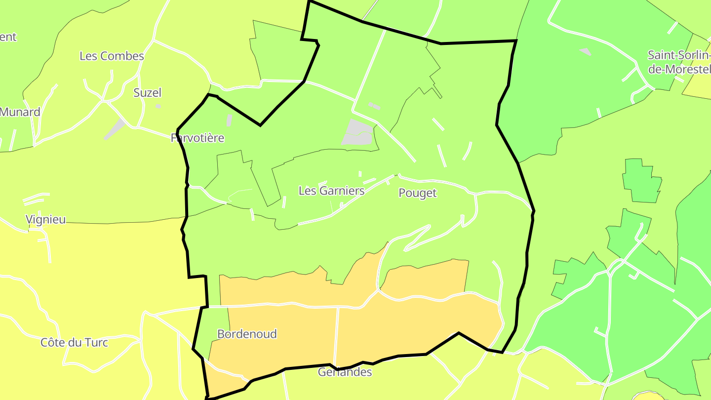 Carte des prix de l'immobilier Vasselin