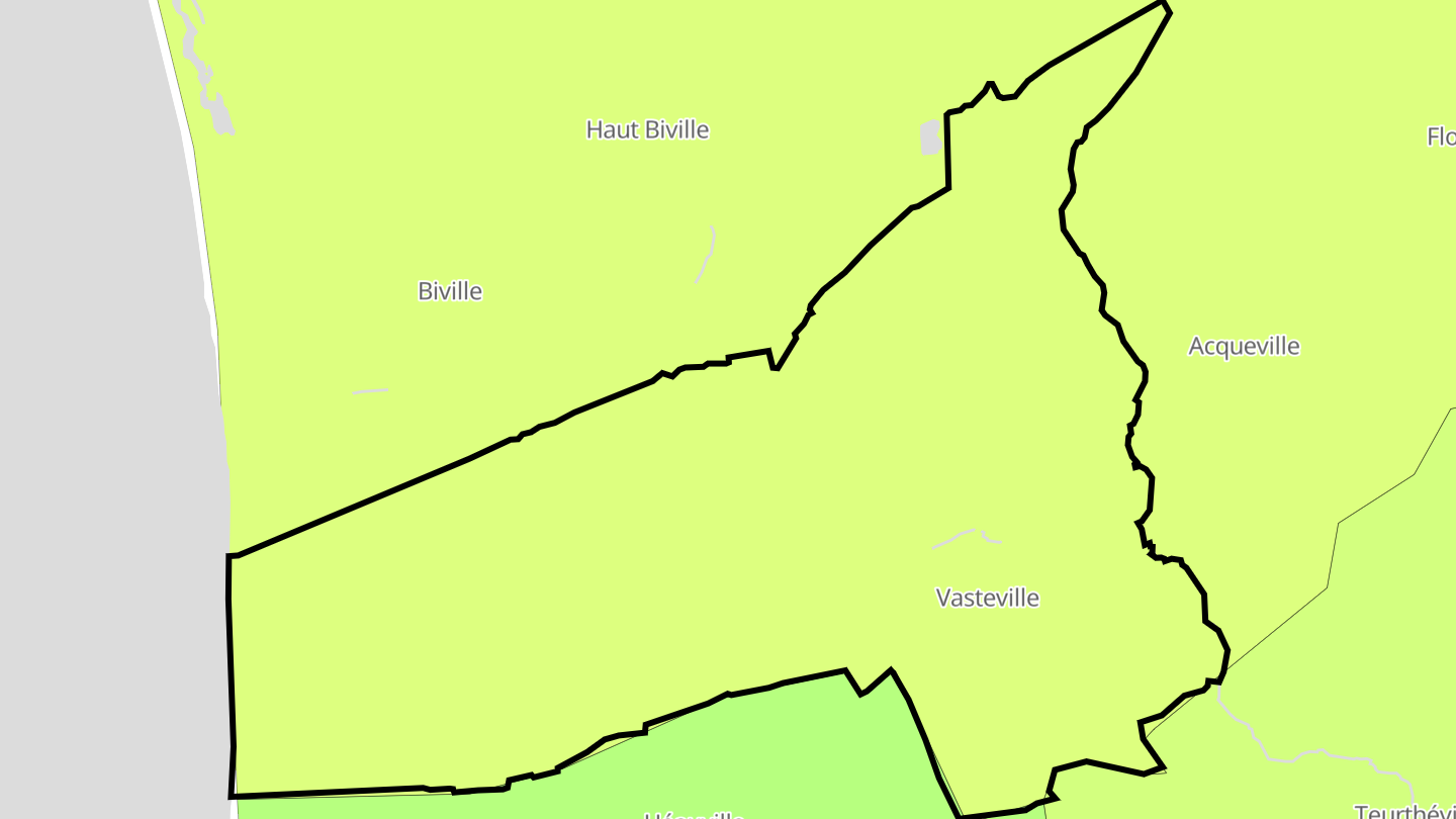 Carte des prix de l'immobilier Vasteville