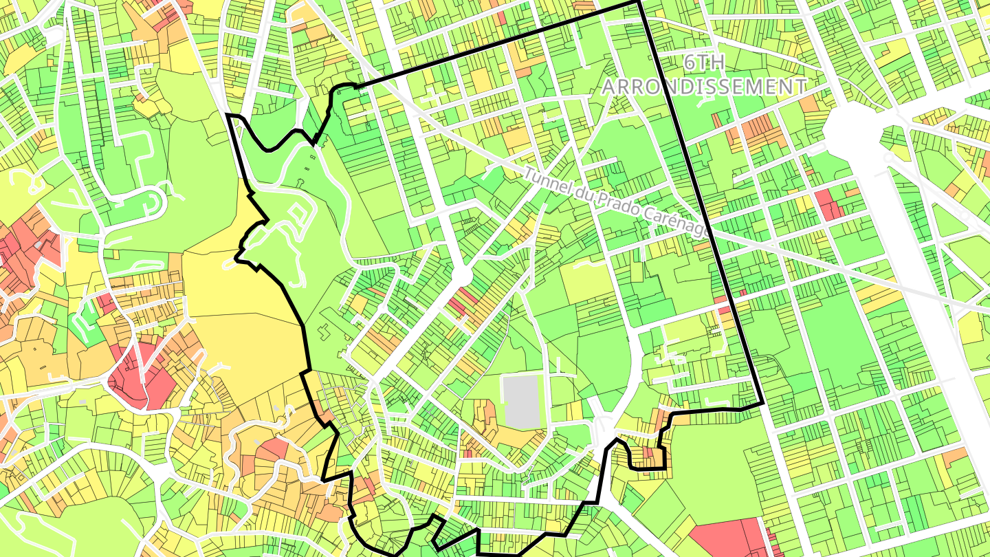 Carte des prix de l'immobilier Vauban