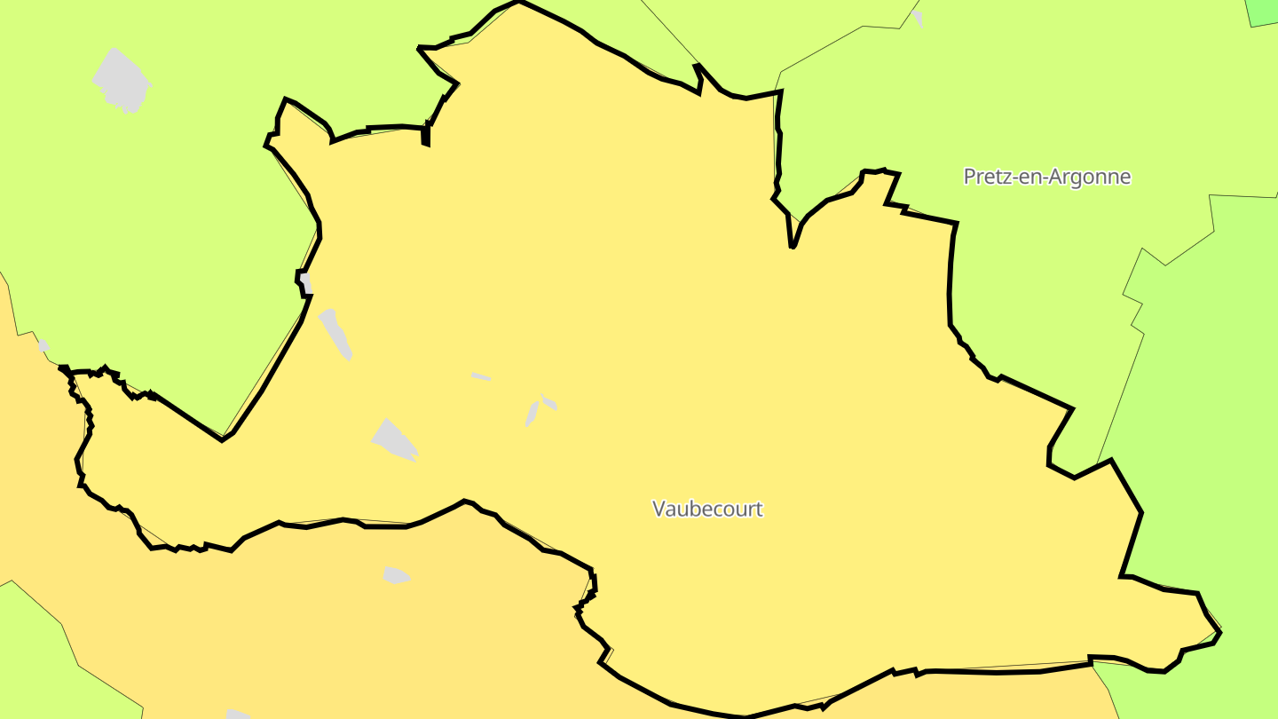 Carte des prix de l'immobilier Vaubecourt