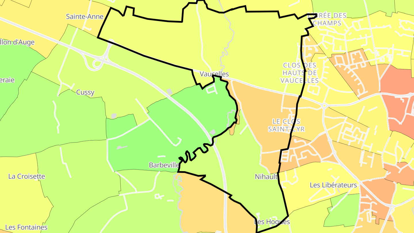 Carte des prix de l'immobilier Vaucelles