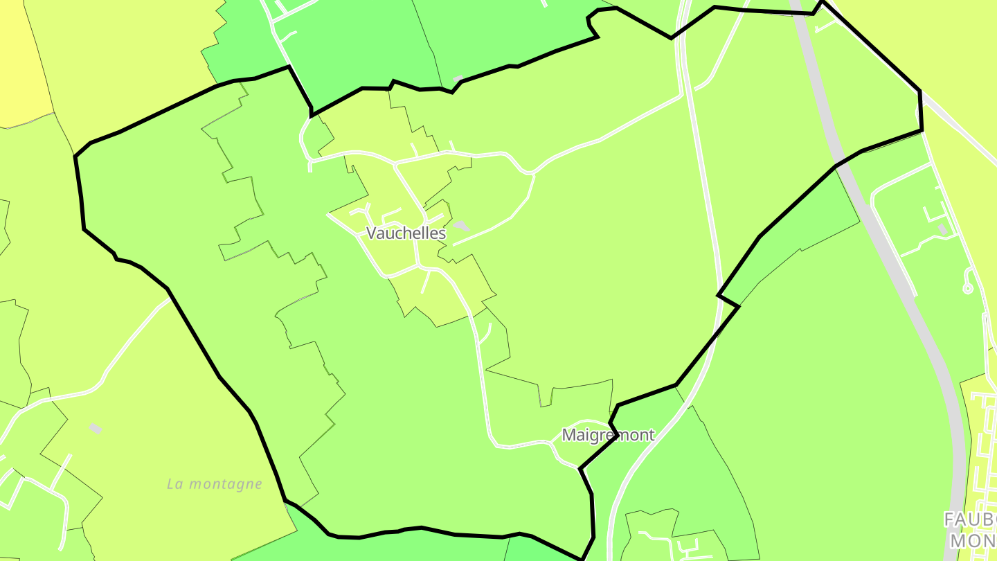 Carte des prix de l'immobilier Vauchelles