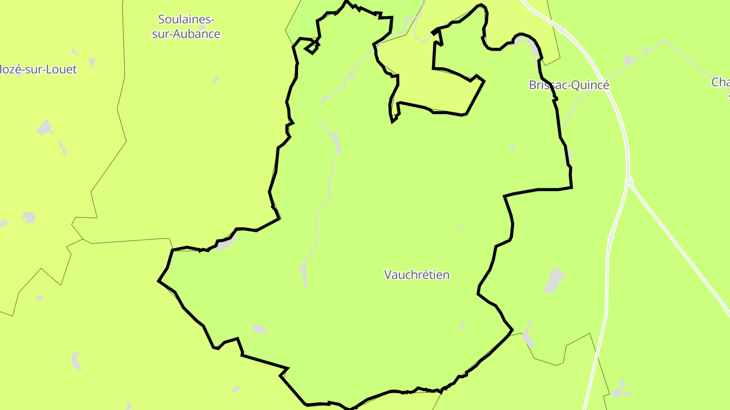 Carte des prix de l'immobilier Vauchrétien