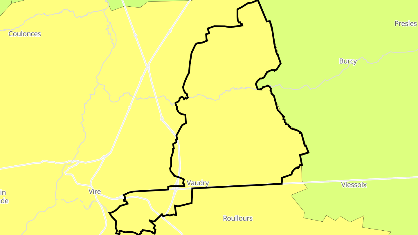 Carte des prix de l'immobilier Vaudry