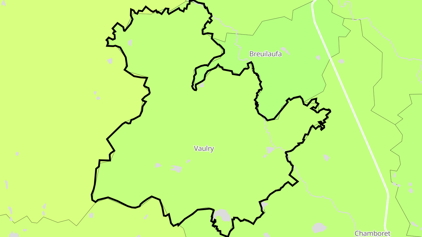 Carte des prix de l'immobilier Vaulry