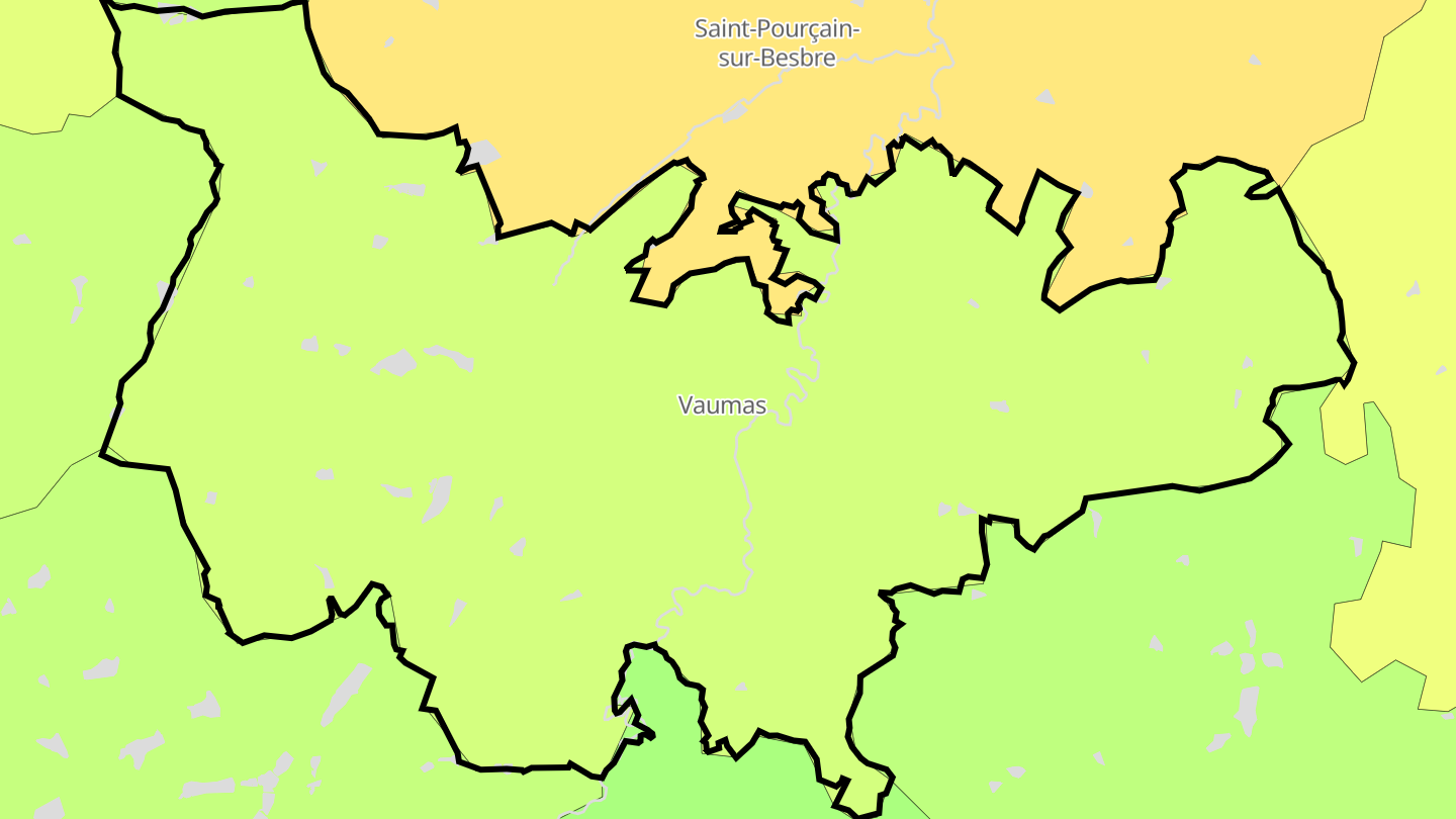 Carte des prix de l'immobilier Vaumas
