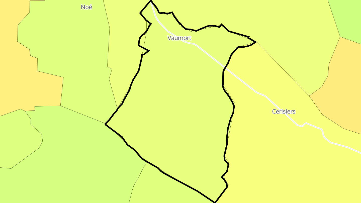 Carte des prix de l'immobilier Vaumort