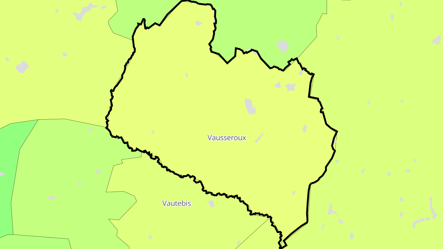 Carte des prix de l'immobilier Vausseroux