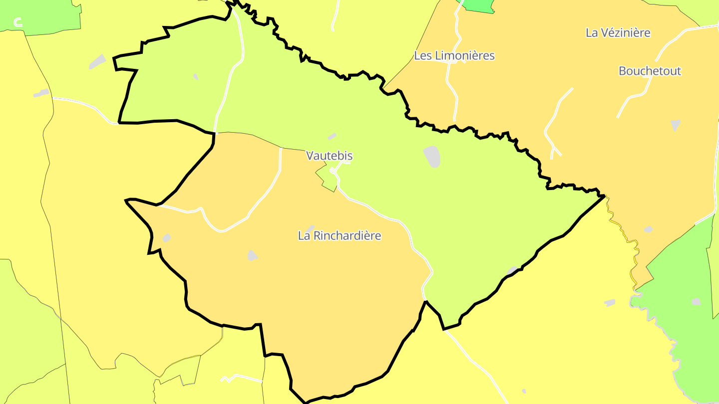 Carte des prix de l'immobilier Vautebis