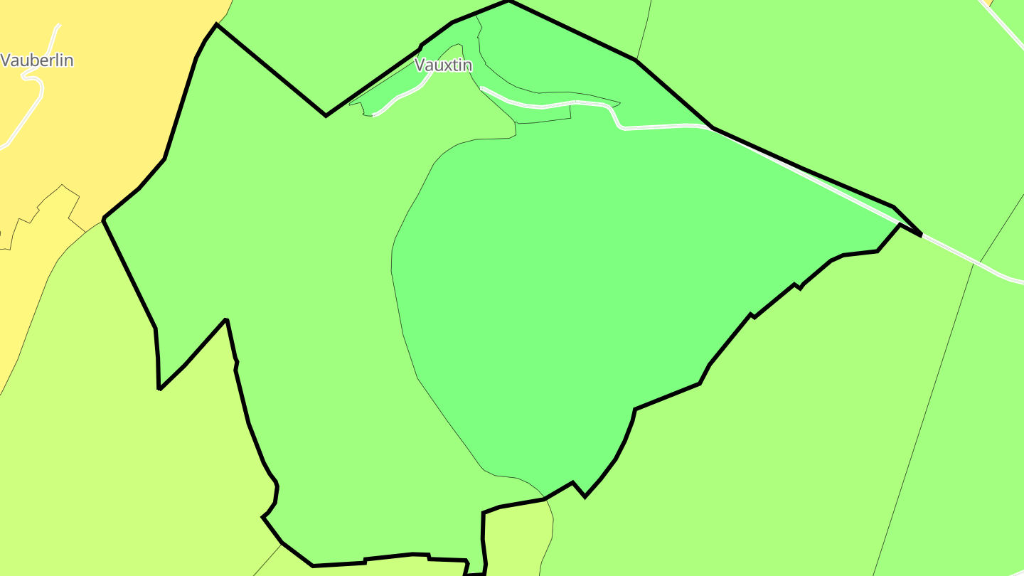 Carte des prix de l'immobilier Vauxtin