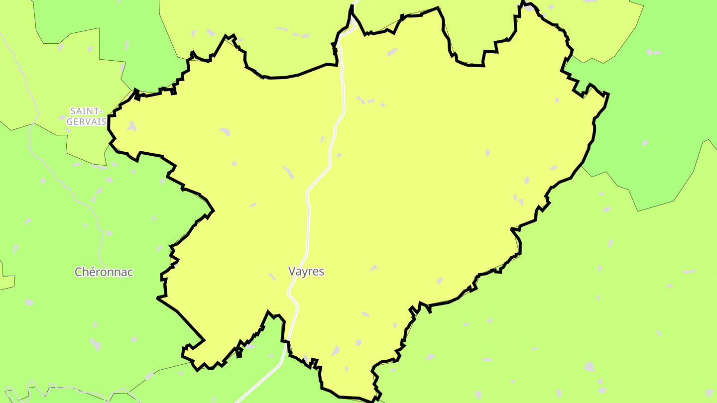 Carte des prix de l'immobilier Vayres