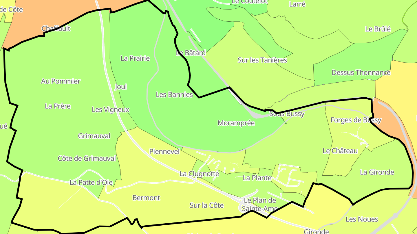 Carte des prix de l'immobilier Vecqueville