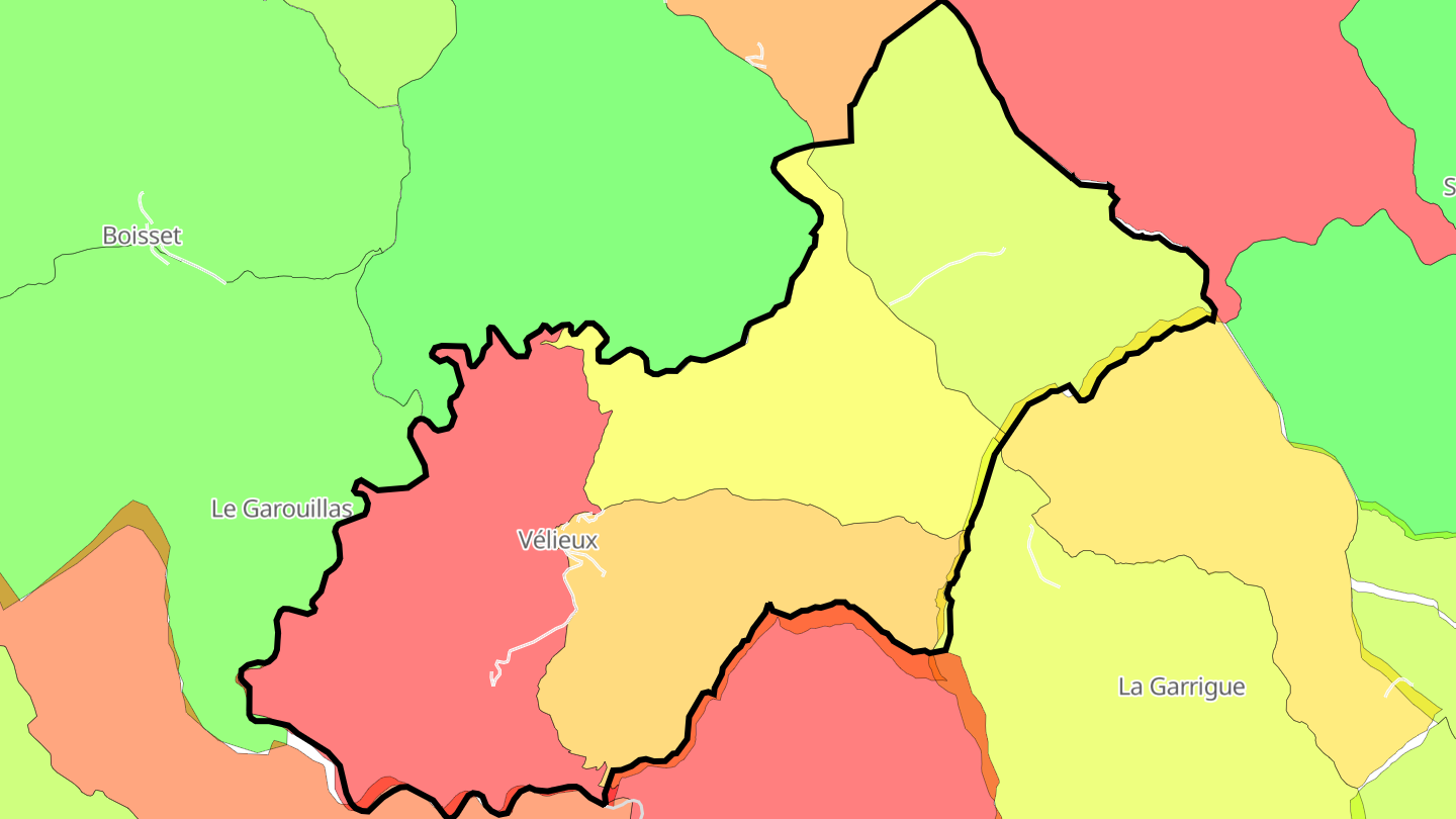 Carte des prix de l'immobilier Vélieux