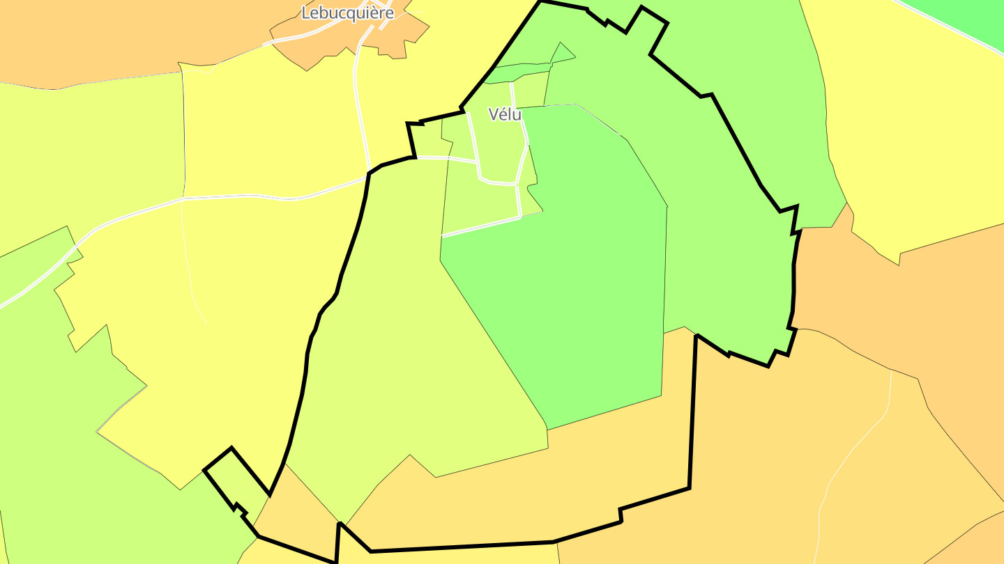 Carte des prix de l'immobilier Vélu