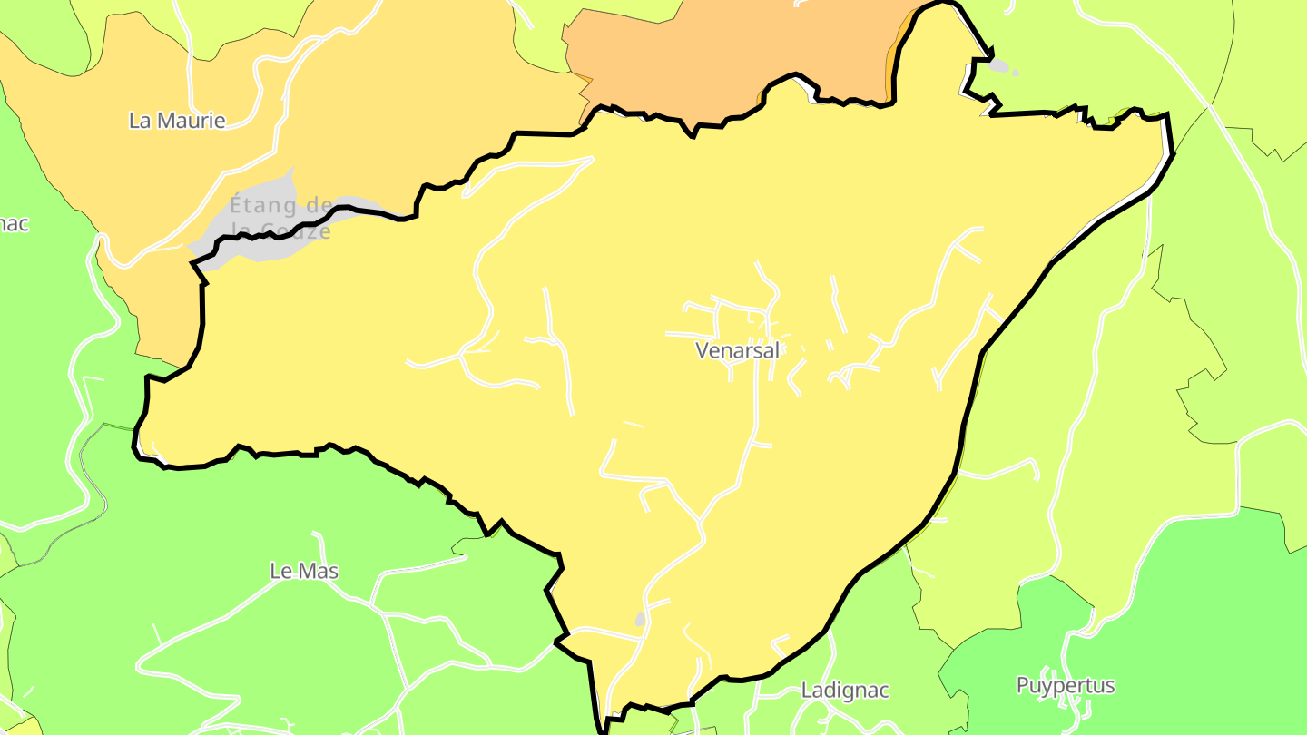 Carte des prix de l'immobilier Venarsal