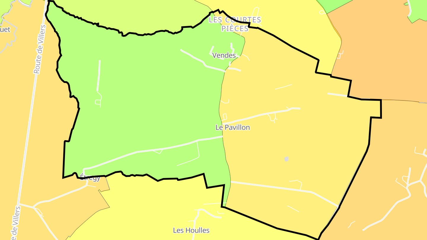 Carte des prix de l'immobilier Vendes