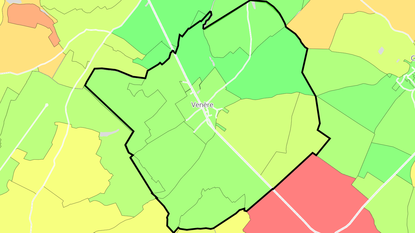 Carte des prix de l'immobilier Venère